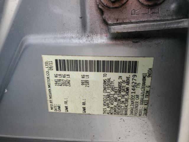 Photo 10 from auction – 2012 NISSAN ALTIMA with VIN 1N4AL2AP2CC146279