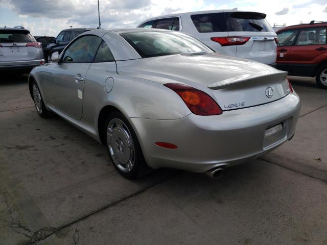Photo 3 from auction – 2002 LEXUS SC 430 with VIN JTHFN48Y020030596