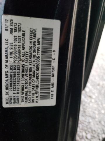 Photo 10 from auction – 2012 HONDA ODYSSEY TO with VIN 5FNRL5H92CB050936