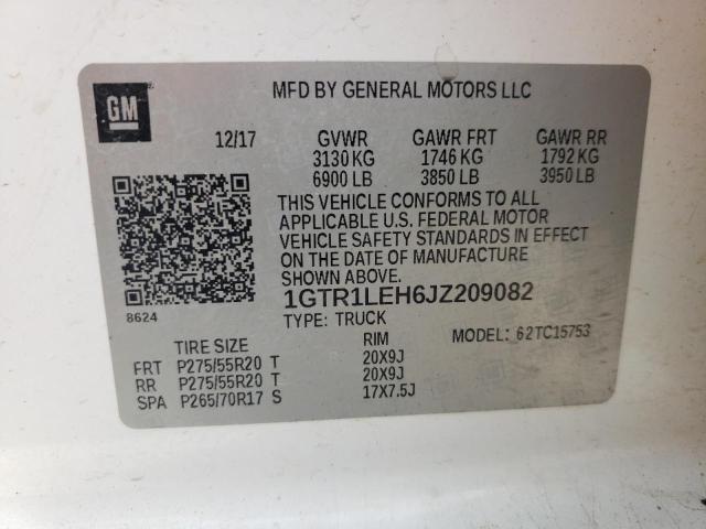 Photo 10 from auction – 2018 GMC SIERRA C15 with VIN 1GTR1LEH6JZ209082