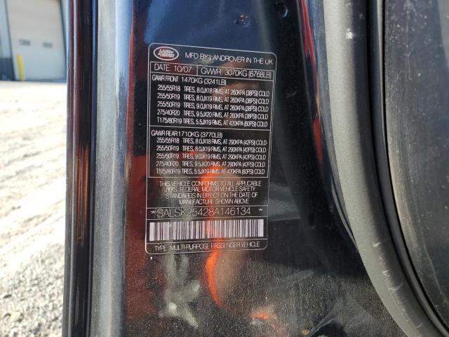 Photo 10 from auction – 2008 LAND ROVER RANGE ROVE with VIN SALSK25428A146134