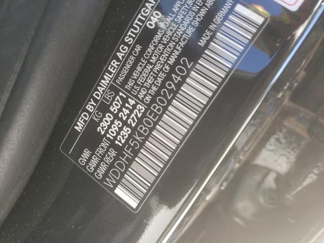 Photo 10 from auction – 2014 MERCEDES-BENZ E 350 with VIN WDDHF5KB0EB029402