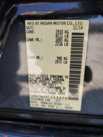 Photo 10 from auction – 2015 NISSAN ALTIMA 2.5 with VIN 1N4AL3AP0FC211429
