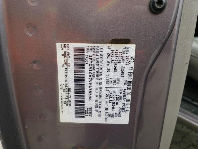 Photo 10 from auction – 1997 FORD RANGER with VIN 1FTCR10A7VPA78596