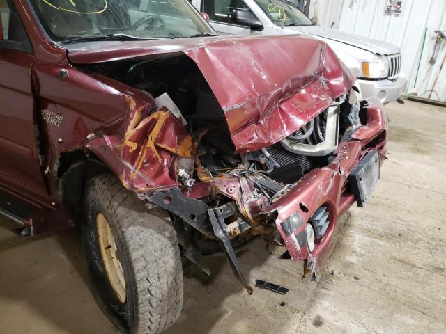 Photo 9 from auction – 2000 MITSUBISHI MONTERO SP with VIN JA4MT41R4YP028295