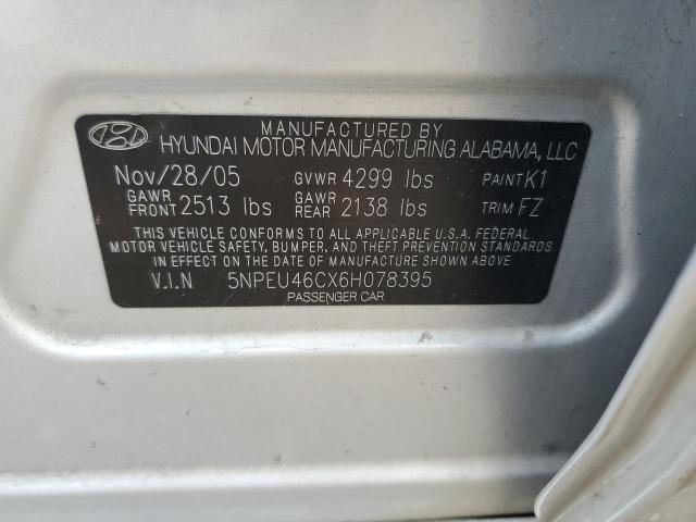 Photo 10 from auction – 2006 HYUNDAI SONATA with VIN 5NPEU46CX6H078395