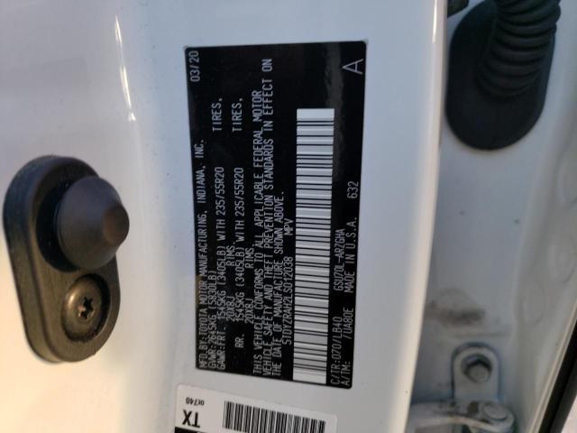Photo 10 from auction – 2020 TOYOTA HIGHLANDER with VIN 5TDYZRAH2LS012038