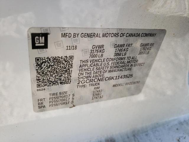 Photo 10 from auction – 2019 CHEVROLET SILVERADO with VIN 2GCRCNEC6K1143525