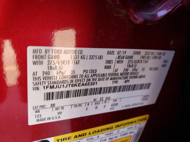 Photo 10 from auction – 2019 FORD EXPEDITION with VIN 1FMJU1JT6KEA65301