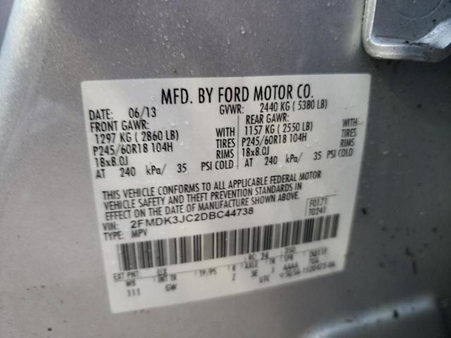Photo 10 from auction – 2013 FORD EDGE SEL with VIN 2FMDK3JC2DBC44738