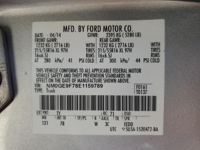 Photo 10 from auction – 2014 FORD TRANSIT CO with VIN NM0GE9F78E1159789