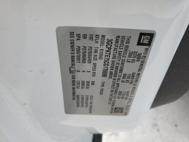 Photo 10 from auction – 2012 CHEVROLET SILVERADO with VIN 3GCPKTE75CG176686