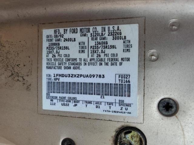 Photo 10 from auction – 1993 FORD EXPLORER with VIN 1FMDU32X2PUA09783