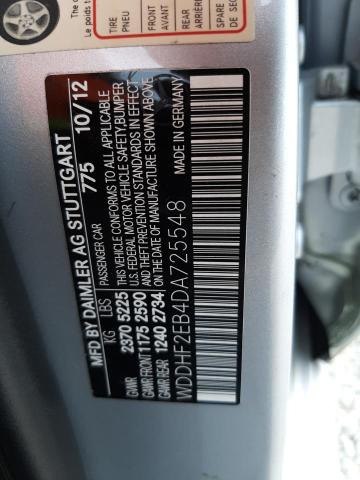 Photo 10 from auction – 2013 MERCEDES-BENZ E 350 BLUE with VIN WDDHF2EB4DA725548