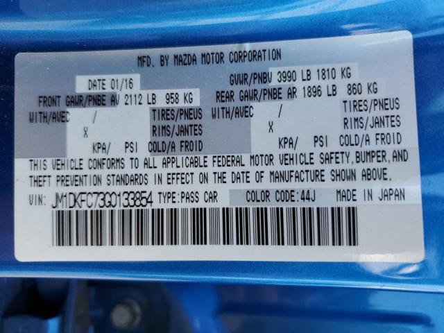 Photo 10 from auction – 2016 MAZDA CX-3 TOURI with VIN JM1DKFC73G0133854