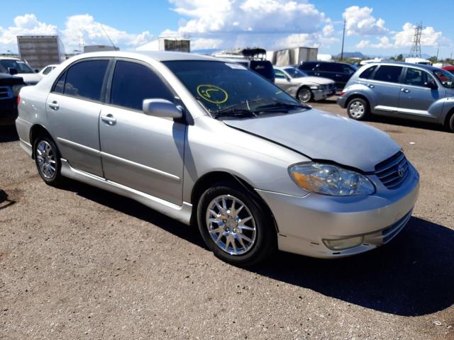 TOYOTA COROLLA 2003 with VIN 1NXBR32E83Z156028 - Photo from auction