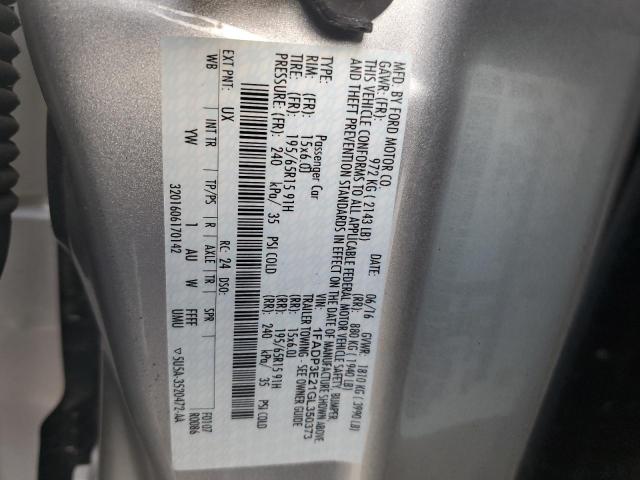 Photo 10 from auction – 2016 FORD FOCUS S with VIN 1FADP3E21GL350373