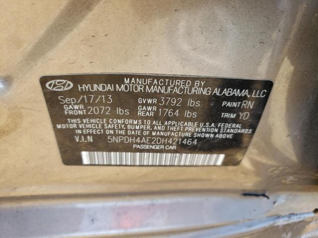 Photo 10 from auction – 2013 HYUNDAI ELANTRA GL with VIN 5NPDH4AE2DH421464