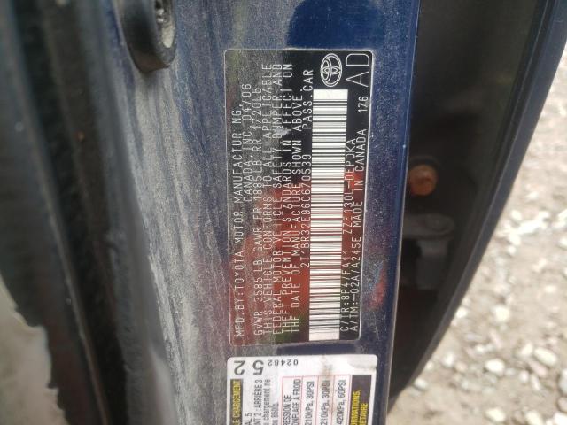 Photo 10 from auction – 2006 TOYOTA COROLLA CE with VIN 2T1BR32E96C670539