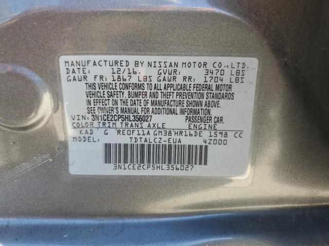 Photo 10 from auction – 2017 NISSAN VERSA NOTE with VIN 3N1CE2CP5HL356027