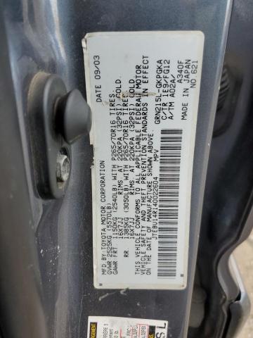 Photo 10 from auction – 2004 TOYOTA 4RUNNER SR with VIN JTEBU14R140022604