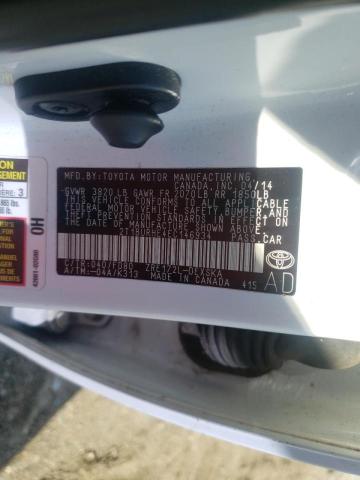 Photo 10 from auction – 2014 TOYOTA COROLLA L with VIN 2T1BURHE4EC146934