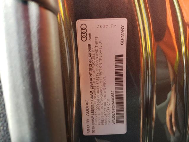 Photo 10 from auction – 2017 AUDI A5 SPORT with VIN WAUD2AFH2HN003864