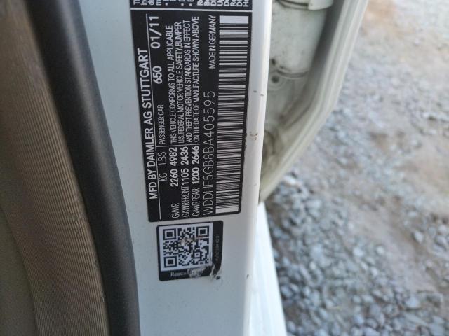 Photo 10 from auction – 2011 MERCEDES-BENZ E 350 with VIN WDDHF5GB8BA405595