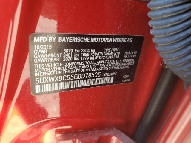 Photo 10 from auction – 2016 BMW X3 XDRIVE2 with VIN 5UXWX9C55G0D78506
