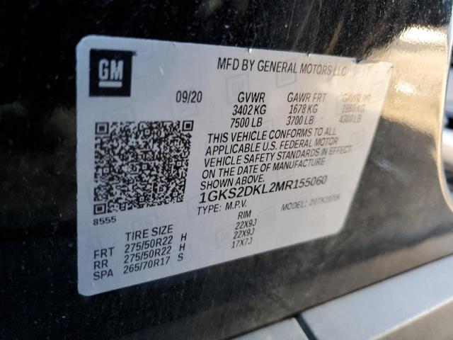 Photo 10 from auction – 2021 GMC YUKON DENA with VIN 1GKS2DKL2MR155060