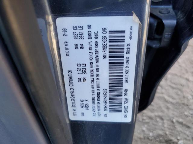 Photo 10 from auction – 2000 DODGE INTREPID with VIN 2B3HD46R3YH307319
