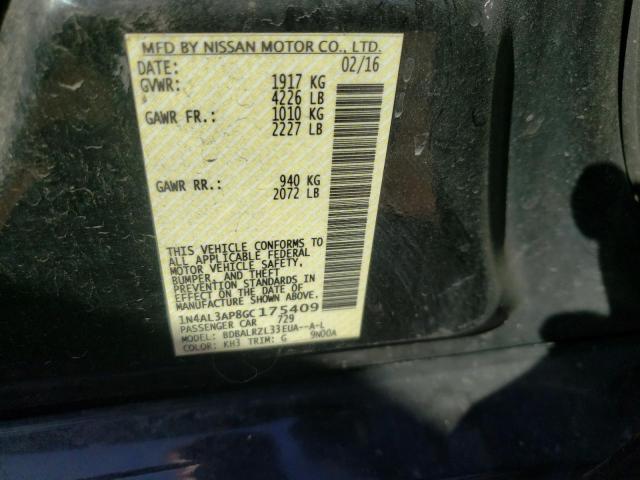 Photo 10 from auction – 2016 NISSAN ALTIMA 2.5 with VIN 1N4AL3AP8GC175409