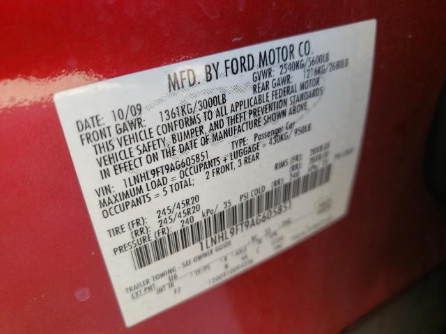 Photo 10 from auction – 2010 LINCOLN MKS with VIN 1LNHL9FT9AG605851