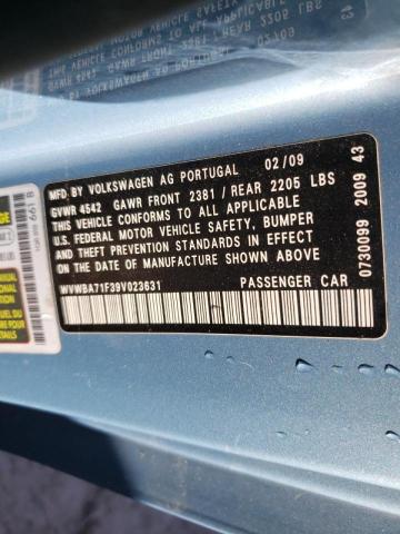 Photo 10 from auction – 2009 VOLKSWAGEN EOS TURBO with VIN WVWBA71F39V023631