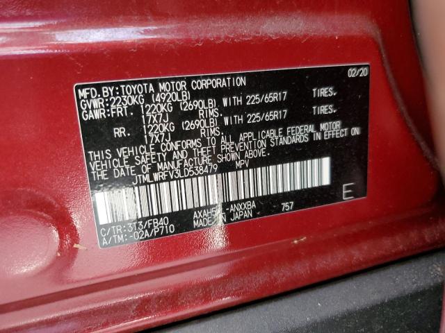 Photo 10 from auction – 2020 TOYOTA RAV4 LE with VIN JTMLWRFV3LD538479