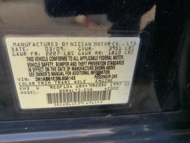 Photo 10 from auction – 2009 NISSAN SENTRA 2.0 with VIN 3N1AB61E39L656143