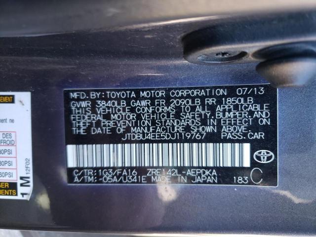 Photo 10 from auction – 2013 TOYOTA COROLLA BA with VIN JTDBU4EE5DJ119767