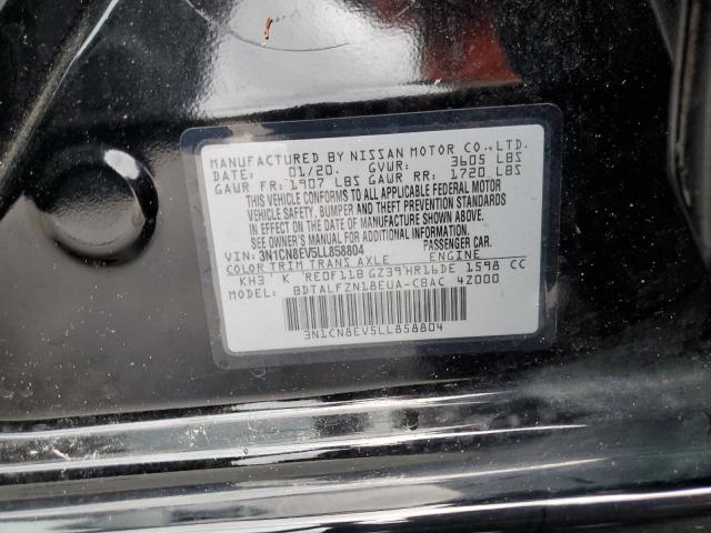 Photo 10 from auction – 2020 NISSAN VERSA SV with VIN 3N1CN8EV5LL858804