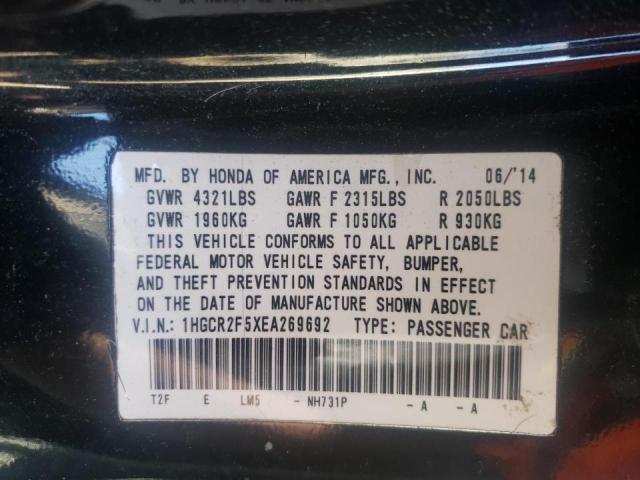 Photo 10 from auction – 2014 HONDA ACCORD SPO with VIN 1HGCR2F5XEA269692