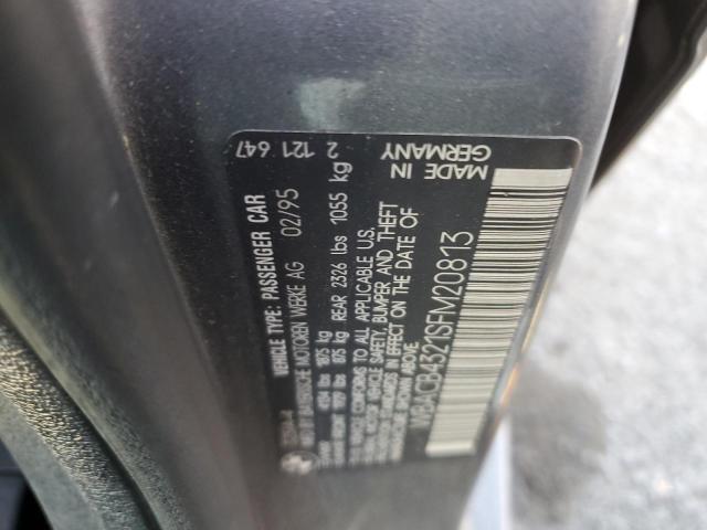 Photo 10 from auction – 1995 BMW 325 I AUTO with VIN WBACB4321SFM20813