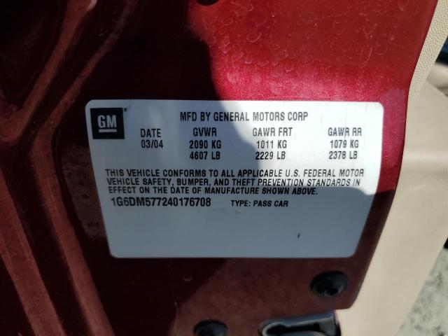 Photo 10 from auction – 2004 CADILLAC CTS with VIN 1G6DM577240176708