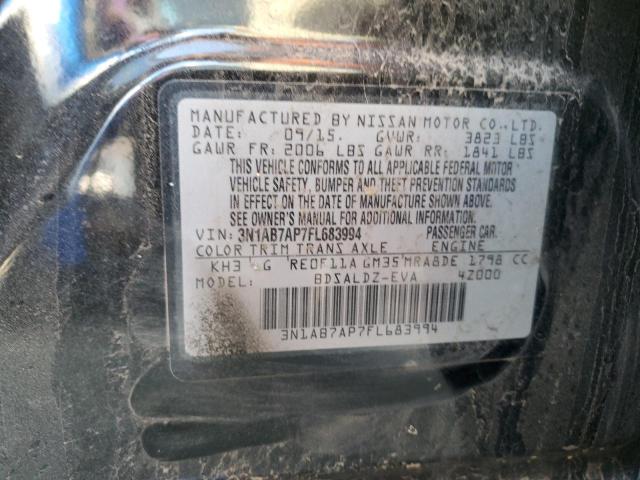 Photo 10 from auction – 2015 NISSAN SENTRA S with VIN 3N1AB7AP7FL683994