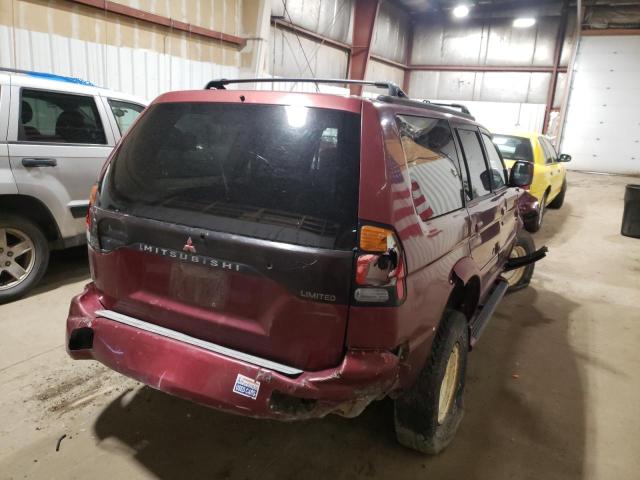 Photo 4 from auction – 2000 MITSUBISHI MONTERO SP with VIN JA4MT41R4YP028295