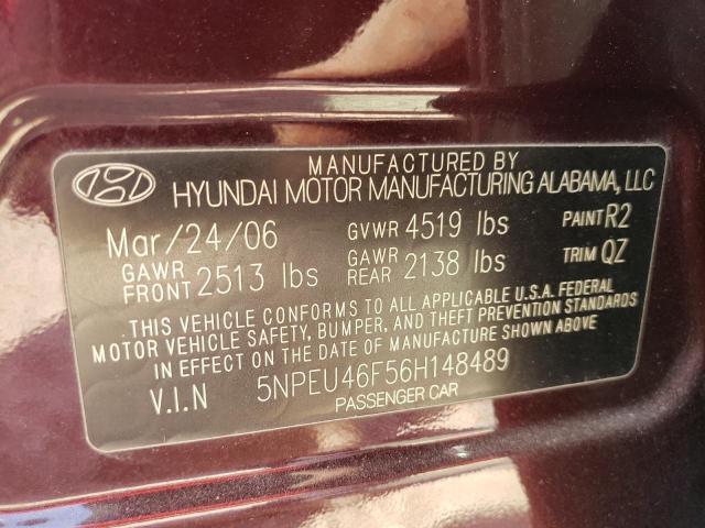 Photo 10 from auction – 2006 HYUNDAI SONATA GLS with VIN 5NPEU46F56H148489