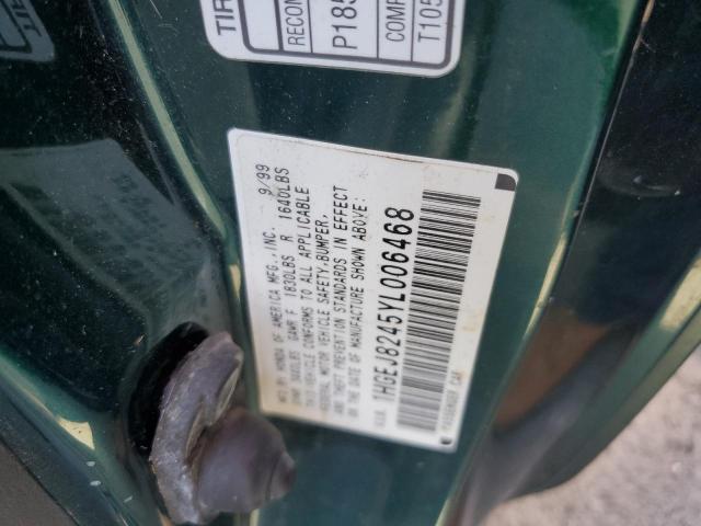 Photo 10 from auction – 2000 HONDA CIVIC with VIN 1HGEJ8245YL006468