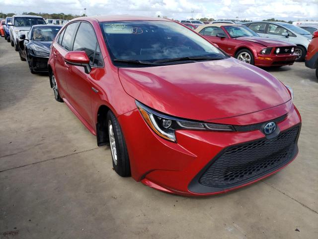 TOYOTA COROLLA LE 2020 with VIN JTDEBRBE6LJ000144 - Photo from auction