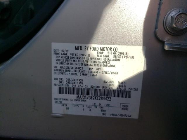 Photo 10 from auction – 2019 FORD ECOSPORT S with VIN MAJ3S2GE2KC284422