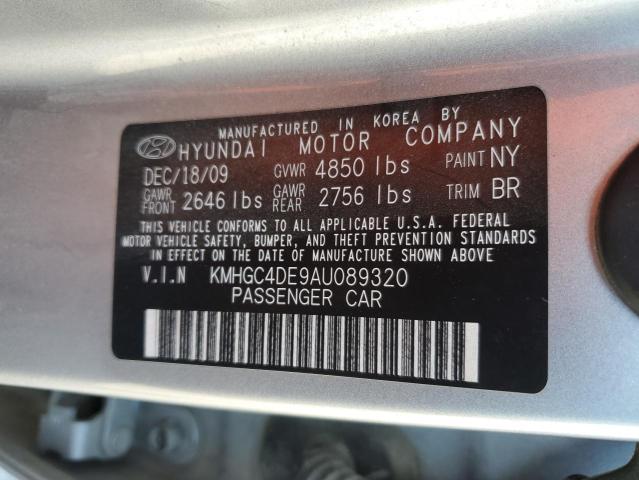Photo 10 from auction – 2010 HYUNDAI GENESIS 3. with VIN KMHGC4DE9AU089320