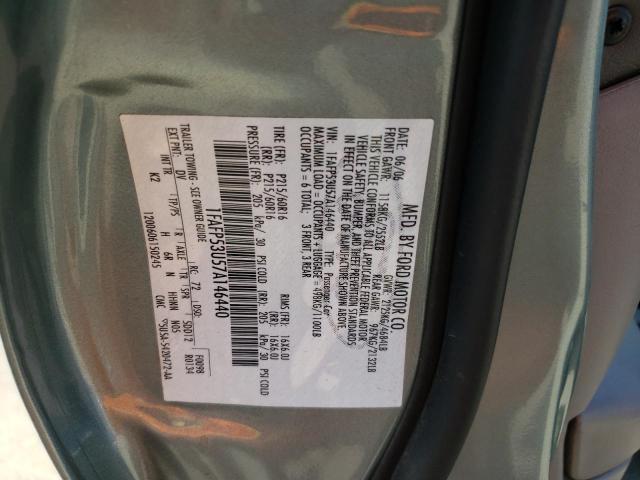 Photo 10 from auction – 2007 FORD TAURUS SE with VIN 1FAFP53U57A146440