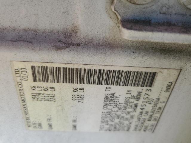 Photo 10 from auction – 2010 NISSAN ALTIMA BAS with VIN 1N4AL2AP2AN451573